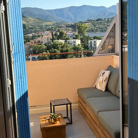 Attique à Banyuls - vue mer et montagne Exterior foto
